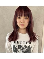 パーク(PAAQ)&nbsp;【藤沢/Manae】赤髪/レッドブラウン/カシス/レイヤーミディアム