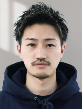 リップス 表参道店(LIPPS) ツーブロック刈り上げ黒髪短髪アップバングショート