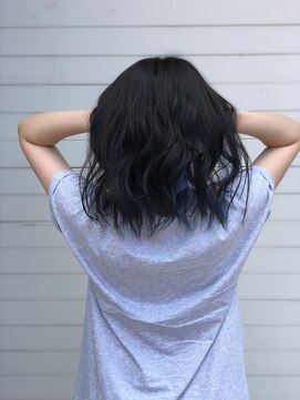 リミックス ヘアー(RE MIX HAIR) ブルーブラック×インナーカラー