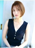 天神【BIRTH】大人かわいい前下がりショート×シースルーバング2