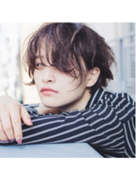 ミットバイツリー 新宿南口(mit by tree) 暗髪アッシュ無造作ハイライトショートボブ