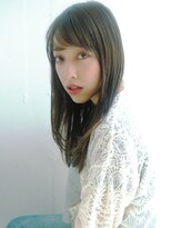 ウィット(wit) 20代、30代/ナチュラルレイヤーミディマットアッシュ流し前髪