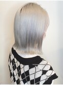 大人かわいい前下がりボブ/外ハネ切りっぱなしボブ/前髪あり
