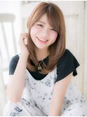 キャラメルベージュ小顔フレンチカジュアル10代20代30代c水戸