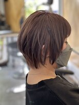 カーサ バイ ハミュウ たまプラーザ(CASA by Humium)&nbsp;20代30代大人可愛いピンクベージュ小顔ショートボブ