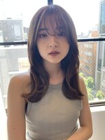 オリンテ バイ レシッド 表参道(orente by rcid)&nbsp;ブリーチなし韓国レイヤー×ナチュラルミルクティ