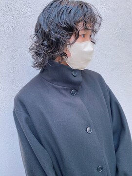 フェン ヘアーアイス(Fen.hair ici) 20代30代くせ毛風パーマ黒髪パーマニュアンスボブパーマ透明感