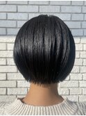 伸ばしかけをでも◎襟足スッキリショートボブ