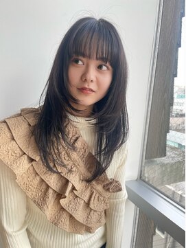 ミニヨン バイ ハピネス 高の原店(mignon by Happiness) ワンカールレイヤー　　顔まわりレイヤー