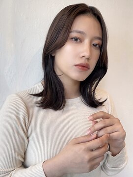 キートスバイガーランド (Kiitos by Garland) 鎖骨ミディぷつっとミディアムストレート顔まわりレイヤー吉祥寺