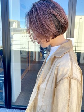 サニーサイドサロン(SUNNY SIDE SALON) ボブ×ピンクアッシュ#21