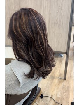 ヘアースペース シュシュ アルファー(HAIR SPACE chouchou α) ハイライト　ダブルカラー