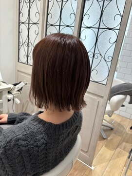 ルシードスタイル グローバルディー 稲毛店(LUCIDO STYLE GLOBAL.D) 外ハネボブ　切りっぱなしボブ　ぷつっとボブ【稲毛】