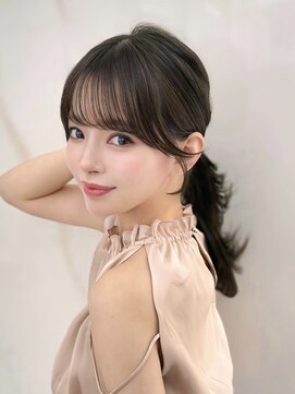 コア 銀座(COA) 小顔レイヤー 前髪顔周り髪質改善縮毛
