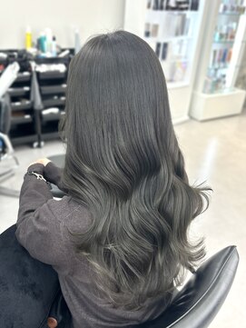 アルドーレフィエロ シンサイバシ(Ardore fiero shinsaibashi) ブリーチなしダブルカラー☆オリーブグレージュ【小山田繭】