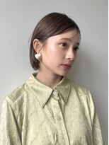 バサ 江古田店(BASSA)&nbsp;ミニボブボブ/ツヤ髪/シースルーバング/グレージュ