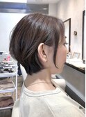 前髪あり大人小顔ショート30代40代50代イルミナカラーハイライト