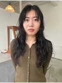 ロングレイヤーのパーマ