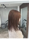 【岩崎彩奈】明るいベージュ&顔周りレイヤー♪