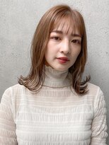 エトラ 渋谷店(etora)&nbsp;前髪 外ハネボブ ミニウルフ  ホワイトグレージュ"