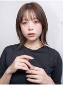 くびれヘア/ハイライトカラー/インナーカラー/外はねボブ/ひし形