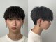 グランツ 天神赤坂(GLANZ)の写真/<波巻きスパイラルパーマ×メッシュ>で無造作&立体感Style!周りと差がつく[赤坂天神/MEN'S/パーマ/学割U24]