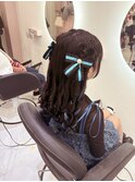 ハートハーフツイン/梅田ヘアセット