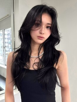 ランズ リアオオサカ(LANDS RiaOSAKA)の写真/印象を左右する顔周りカット＆レイヤーカット。人気のワンホンヘア・韓国ヘア、くびれヘアスタイルも♪