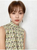 20代30代40代ミニボブショコラアッシュ透明感小顔ブリーチなし