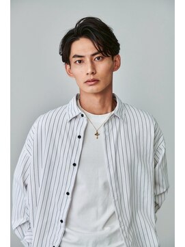 ロンドオム 池袋(Lond Homme) men's/メンズ/ブルーブラック/フェザーパーマ/サーフカール/池袋