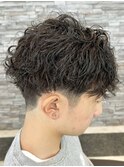 宇都宮波巻きスパイラルパーマ波巻きパーマセンターパートメンズ