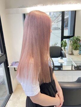 エスアンドケー 下通店(S&K) ホワイトピンク/艶髪