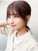 シースルーバング◎小顔顔周りカット