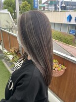 ロータスヘアーデザイン(Lotus Hair Design)&nbsp;【lotus下枝】透明感グレージュカラー/ハイライトカラー