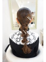 ヘアアンドメイクジップ恵比寿 (Hair＆Make ZIP)&nbsp;編みおろし　ヘアセット