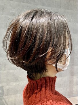 シーク センター南店(seek) 大人可愛い20代30代40代黒髪前下がりショートボブ丸みショート◎