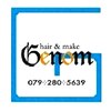 ヘアーアンドメイク ジェノーム(hair&make Genom)のお店ロゴ