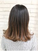 ブリーチ無し＊ナチュラルグラデ―ション【RIE】