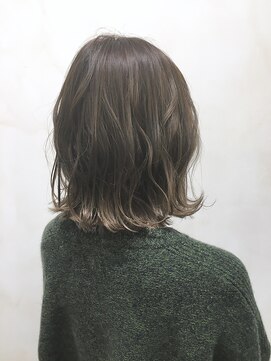 クレアール 恵比寿店(CREAR) 【CREAR 恵比寿/代官山】外ハネボブ×オリーブベージュ