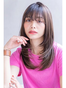 シエナ 渋谷(Siena) Siena ロングレイヤー×ナチュラルブラウン 渋谷