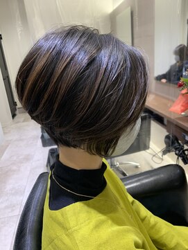 シェル 国分寺(shell) 骨格補正ショートボブ