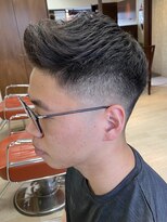 オムヘアー (HOMME HAIR) 【HOMME HAIR】 サイドパート フェード スタイル