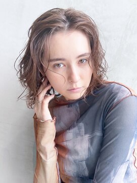 アイティーバイアルバム 下北沢店(IT by ALBUM) アッシュベージュ_ショコラベージュボブルフベビーバング_8682