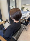 王道のショートボブヘアスタイル