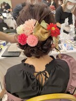 テトラ バイ ネオリーブ 横浜西口店(tetra by neolive)&nbsp;横浜★アレンジ　着付け　メイク　セット　編み込み　卒業式ヘア