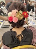 横浜★アレンジ 着付け メイク セット 編み込み 卒業式ヘア
