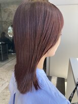 ビーヒアナウ 金沢県庁店(BE HERE NOW)&nbsp;mauve pink ☆ スクエアなセミロング