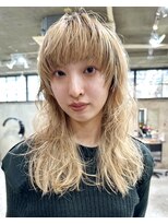 ナループロアオハナ(Nalu pu loa ohana) ハイトーンカラー/ウルフカット/ウルフヘア/レイヤーカット