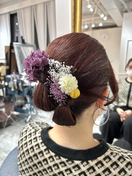 セット アンド バイ ルゥーダ 品川駅前店(SET and..by Rouxda.) アレンジタイトシニヨン