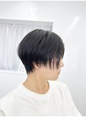 サイドがぷつッと、ハンサムショート